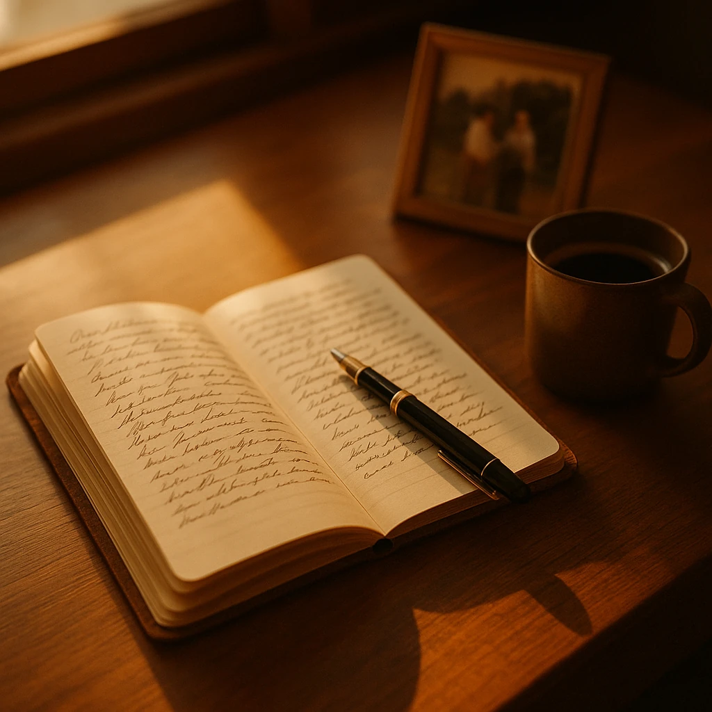 Notebook and pen