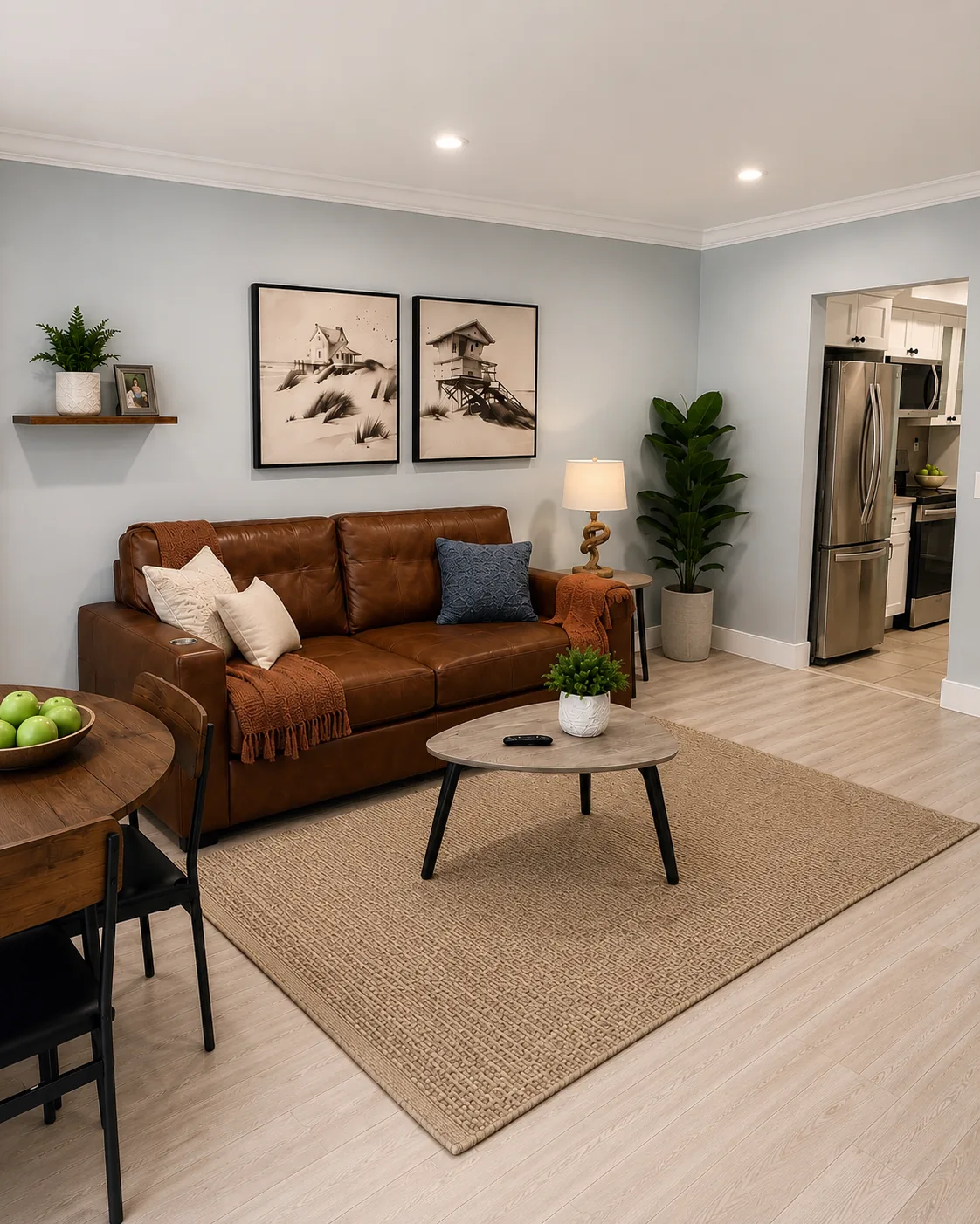 The Cove kitchen with island seating