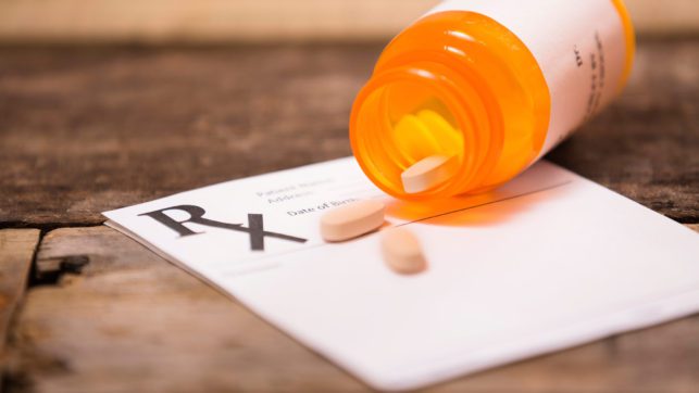 New York Times Estimates 59,000 Overdose Deaths in 2016 Prescription Medicine on RX Prescription Pad