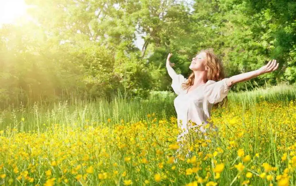 Woman Enjoying Her Sobriety