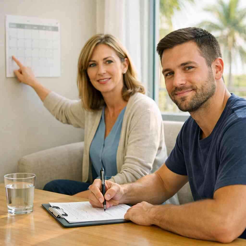 What group therapy activities, family therapy, and trauma informed care look like in a coastal recovery setting — RECO I