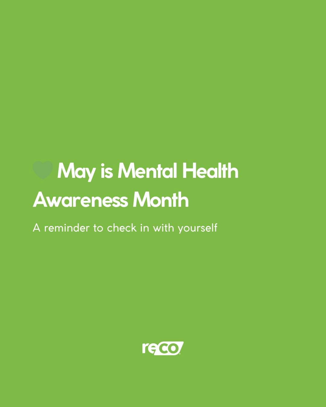 May is Mental Health Awareness Month 💚